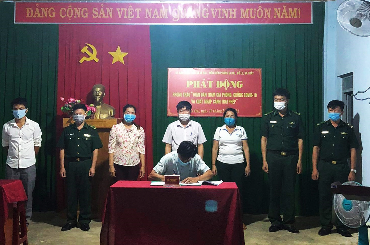 Phát động Phong trào “Toàn dân tham gia phòng, chống dịch Covid-19 và xuất, nhập cảnh trái phép” ở khu vực biên giới