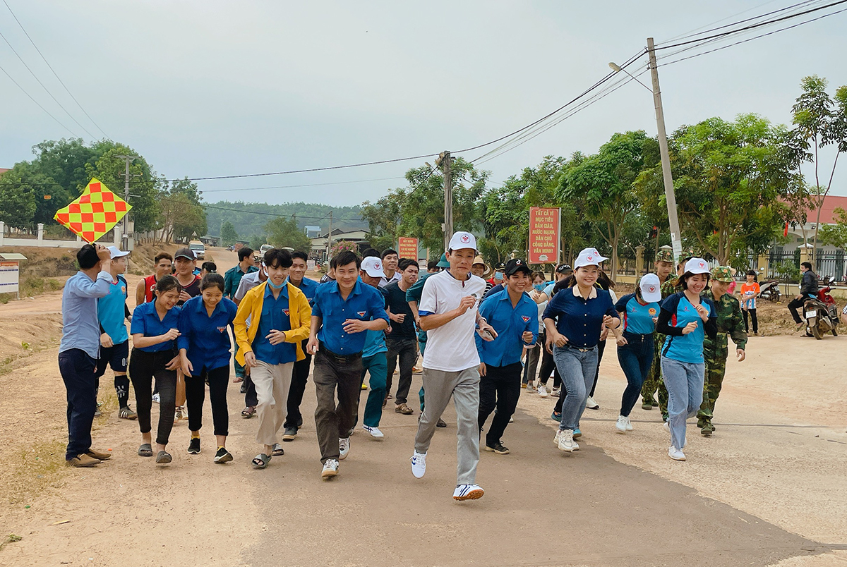 Xã Ia Đal tổ chức Ngày chạy Olympic vì sức khỏe toàn dân năm 2021