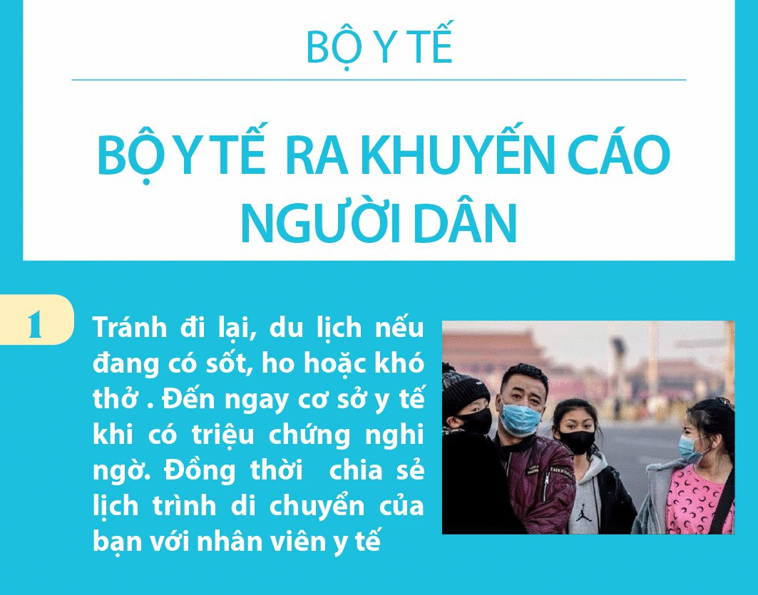 Bộ Y Tế và WHO khuyến cáo phòng chống dịch bệnh virus Corona