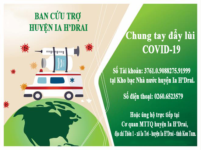 Tiếp tục vận động, tiếp nhận ủng hộ “Quỹ vắc xin và công tác phòng, chống dịch Covid - 19” huyện