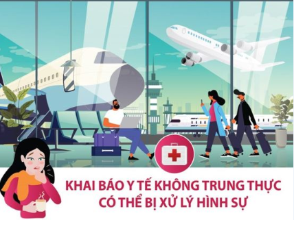 Khai báo y tế không trung thực có thể bị xử lý hình sự