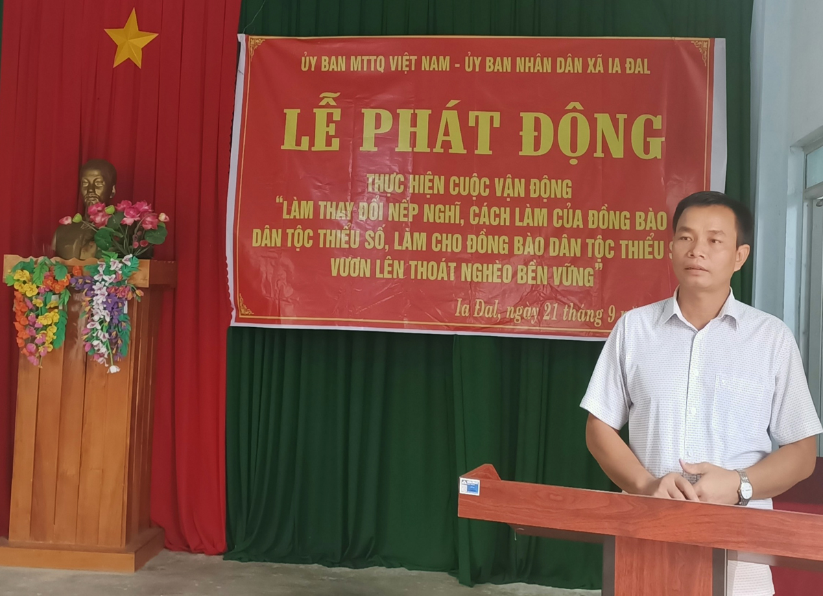 Ia Đal: Phát động thi đua thực hiện Cuộc vận động “Làm thay đổi nếp nghĩ, cách làm của đồng bào dân tộc thiểu số, làm cho đồng bào dân tộc thiểu số vươn lên thoát nghèo bền vững”