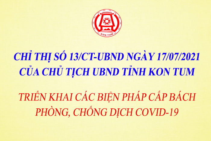 Chỉ thị của Chủ tịch UBND tỉnh về triển khai các biện pháp cấp bách phòng, chống dịch Covid-19